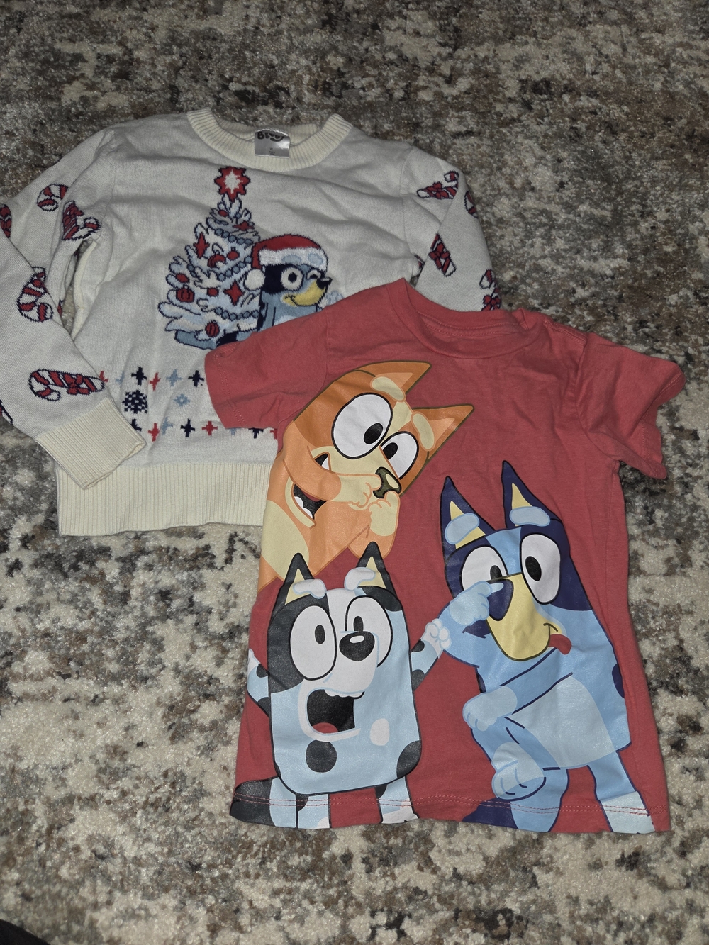 Bluey Christmas Sweater And T Shirt Toddler 4t